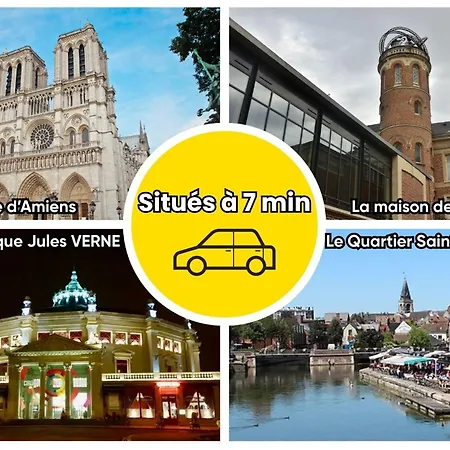 Le Triplex Confort I Parking Gratuit I Centre 阿棉
